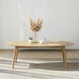 Clearance - Valencia Herringbone Oval Elip Coffee Table - Oak - FSS16976