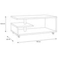 Bailey Coffee Table - G-Shape - Antique Oak