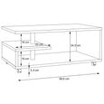 Bailey Coffee Table - G-Shape - Antique Oak