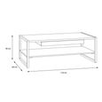 High Rock Coffee Table - 1 Drawer - Oak