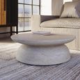 Diablo Round Coffee Table - Light Travertine