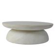 Diablo Round Coffee Table - Light Travertine