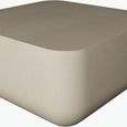Flat Top Square Coffee Table - Pitted Linen