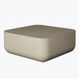 Flat Top Square Coffee Table - Pitted Linen