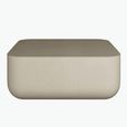 Flat Top Square Coffee Table - Pitted Linen