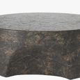 Pinch Round Coffee Table - Brown Slate and Concrete