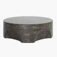 Pinch Round Coffee Table - Brown Slate and Concrete
