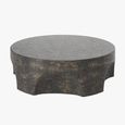 Pinch Round Coffee Table - Brown Slate and Concrete