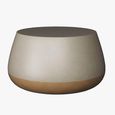 Taiko Round Coffee Table - Grey and Gold Ombre