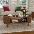 Williamson Coffee Table - Oval - Mid Gloss Lacquered