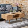 Jenson Oak Coffee Table - 2 Drawer