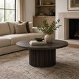 Timo Coffee Table - Round - with Slatted Base - Oiled Ash - Variation Available