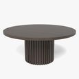 Timo Coffee Table - Round - with Slatted Base - Oiled Walnut - Variation Available