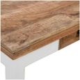 Alfie Coffee Table - Storage - White - Mango Wood