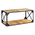 Ascot Coffee Table - Industrial - Wood and Iron