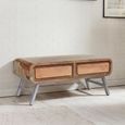 Aspen Coffee Table - 2 Drawer - Industrial - Reclaimed Wood
