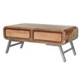 Aspen Coffee Table - 2 Drawer - Industrial - Reclaimed Wood