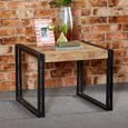 Cosmo Coffee Table - Square - Industrial Style - Wooden and Metal