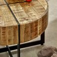 Surrey Coffee Table - Round - 70cm - Solid Mango Wood