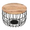 Surrey Coffee Table - Round - Removable Top - Solid Mango Wood