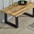 Surrey Coffee Table - Black U Legs - Solid Mango Wood