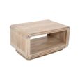 Hudson Coffee Table - Ribbed Carved - Mango Wood