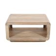 Hudson Coffee Table - Ribbed Carved - Mango Wood
