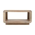 Hudson Coffee Table - Ribbed Carved - Mango Wood
