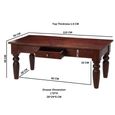 Jaipur Coffee Table - 1 Drawer - Solid Mango Wood
