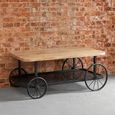 Craft Coffee Table - Industrial Style - Soild Mango Wood