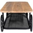 Craft Coffee Table - Industrial Style - Soild Mango Wood