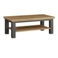 Pontypool Coffee Table - Large - Dark Grey and Light Oak