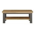Pontypool Coffee Table - Large - Dark Grey and Light Oak