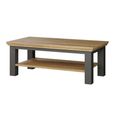 Pontypool Coffee Table - Large - Dark Grey and Light Oak