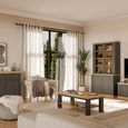 Pontypool Coffee Table - Large - Dark Grey and Light Oak