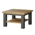 Pontypool Coffee Table - Small - Dark Grey and Light Oak