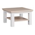 Pontypool Coffee Table - Small - White and Riva Oak