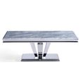 Dolce Coffee Table - Grey Marble & Chrome