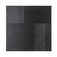 Cambon Dark Oak and Brass Square Coffee Table