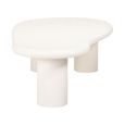 Bloomstone White Lime Plaster Curved Large Coffee Table