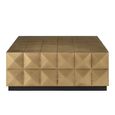 Collada Brass Cladded Square Coffee Table