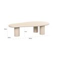 Clayton Lime Plaster Abstract Coffee Table