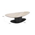 Ritz Beige Ceramic Top Coffee Table