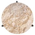 Kato Coffee Table - Round - Natural - Marble and Mango Wood