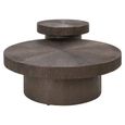 Lindo Coffee Table - Set of 2 - Round - Brunzae - Metal