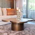 Clover Coffee Table - Abstract - Beige - Ceramic and Metal