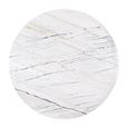 Lexington White Marble 2 Tier Round Coffee Tables