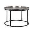 Lyam Silver Tray Round Coffee Table