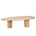 Oakley Natural Oak Curved Coffee Table