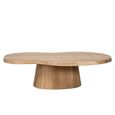 Riva Natural Oak Abstract Shape Coffee Table